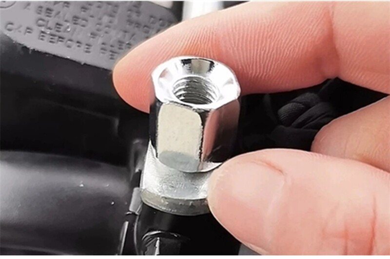 Electric Vehicle Motorcycle Rearview Mirror Extension and Heightening Screw, Reflector Adapter Screw, M8 Straight Thread Conversion Head