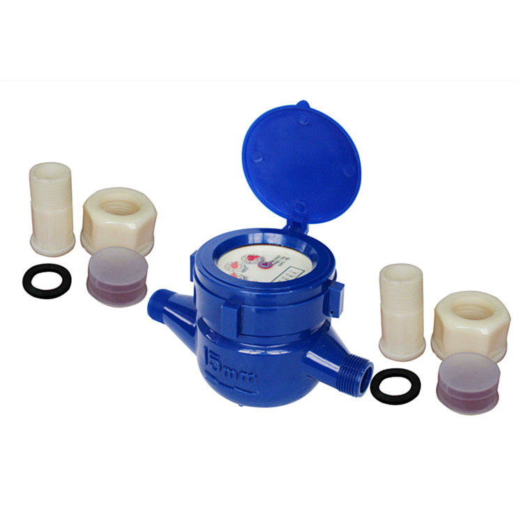 DN15旋翼式冷水表1/2"ABS塑料水表4分家用塑料水表