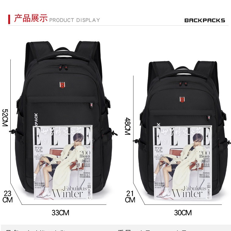 Mochila para hombres y mujeres, escuela secundaria, escuela secundaria, escuela secundaria, mochila de viaje de gran capacidad para hombres, computadora de negocios para hombres, equipaje trasero