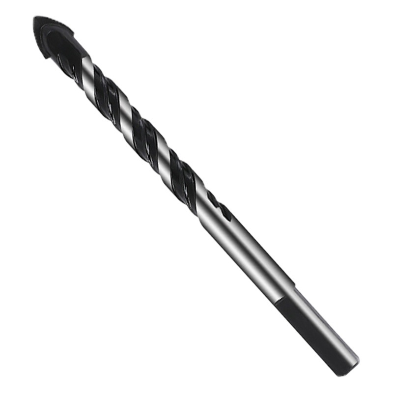 Broca helicoidal de carburo negro multifunción taladro eléctrico herramienta de perforación traje de vidrio de cerámica taladro triangular