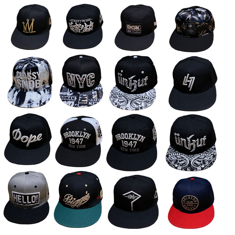 Cross-Border Hip-Hop Hat Trendy Brand Flat-Brim Baseball Cap for Women Spring and Summer Flat-Brim Hat Korean Street Dance Hat for Men