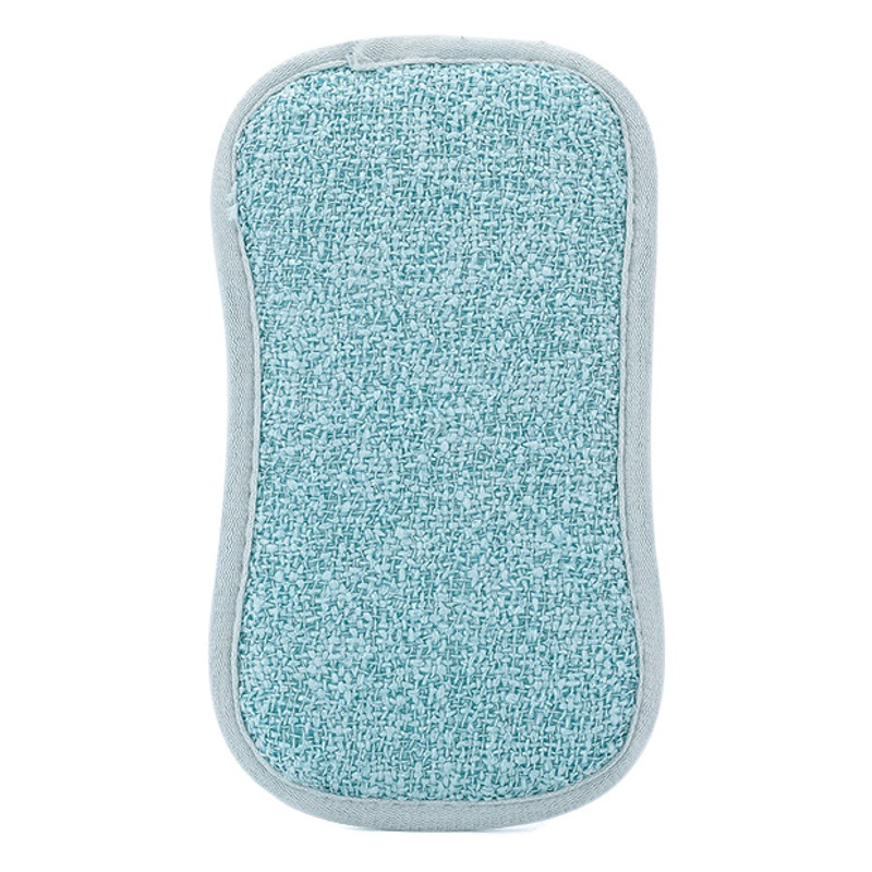 Lavaplatos esponja bloque cocina antiadherente Aceite Cepillo olla artefacto hogar plato paño de limpieza de doble cara algodón estropajo trapo mágico