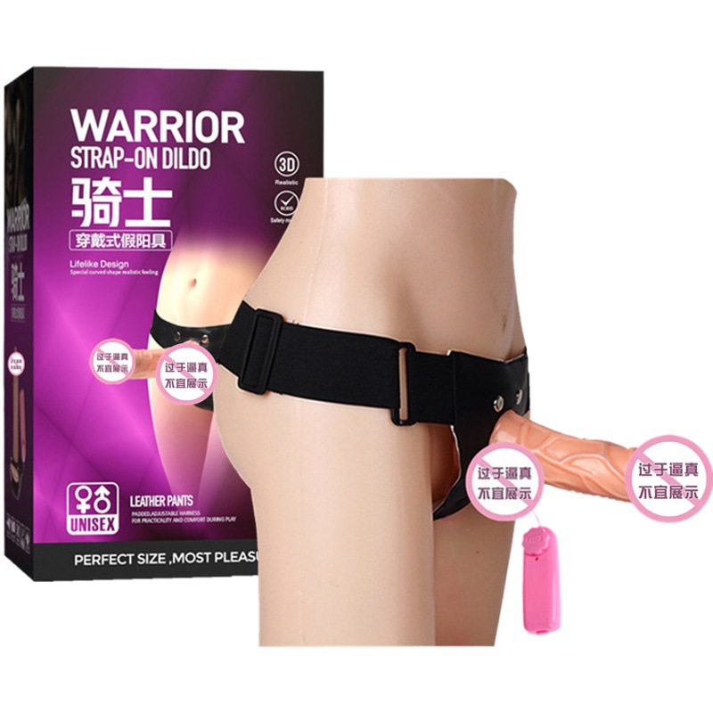 Pantalones de cuero usable pene usable raíz de los hombres y las mujeres compartieron el pene Lala sexo suministros para adultos les Appliance factory