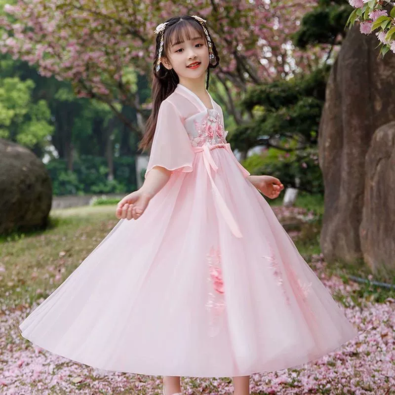 Summer Hanfu, dress, summer clothing, Chinese style