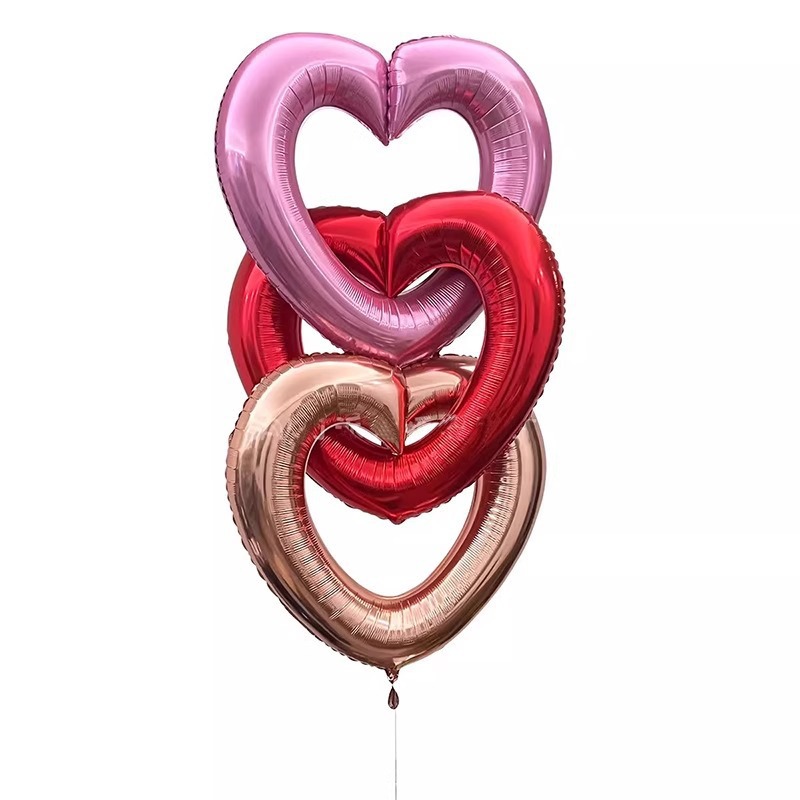 40g Weight Balloons Event & Party Supplies 1 Piece Quantity Birthday, Date Occasion Aluminum Film Material Valentine'S Day Festival Heart Shape Pattern Romantic Style Valentine'S Day Romantic Heart Shape Aluminum Film Birthday Date Balloons Party Supplies Balloons 1 Piece 无