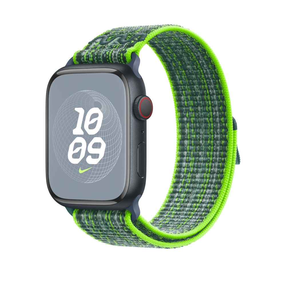 Н Rolex? нет: Apple, nylon woven watch strap with velcro