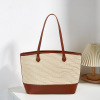 Retro capacious one-shoulder bag, straw underarm bag, 2023 collection