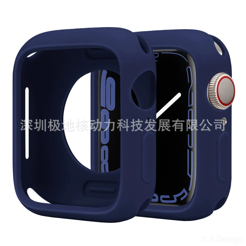 Защитный чехол для Apple Watch, совместимый с Apple Watch, цвета конфет, Applewatchs9ultras87-го поколения, мягкий силиконовый чехол