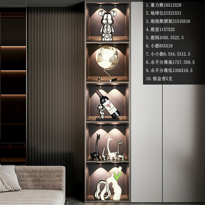 핫셀링 라이트 럭셔리 파이브 그리드 [10개 세트] 와인 미포함