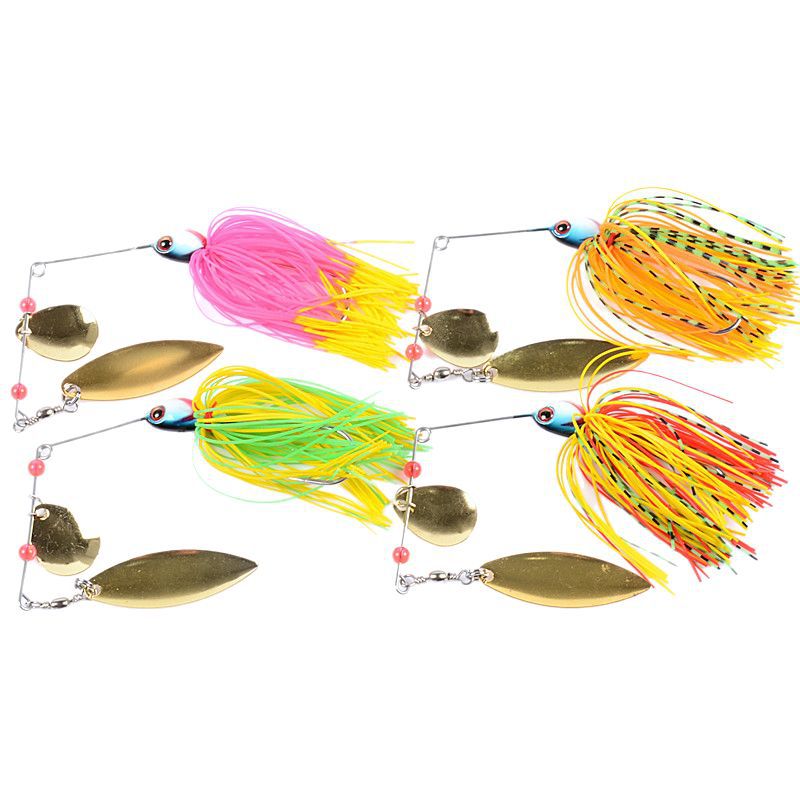 Cross-border Luya cebo falso 15,6g compuesto lentejuelas barba pescado negro cebo biónico fábrica al por mayor