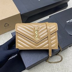 杨树林原厂皮时尚包包小方包2025新款绣线女包百搭链条气质斜挎包