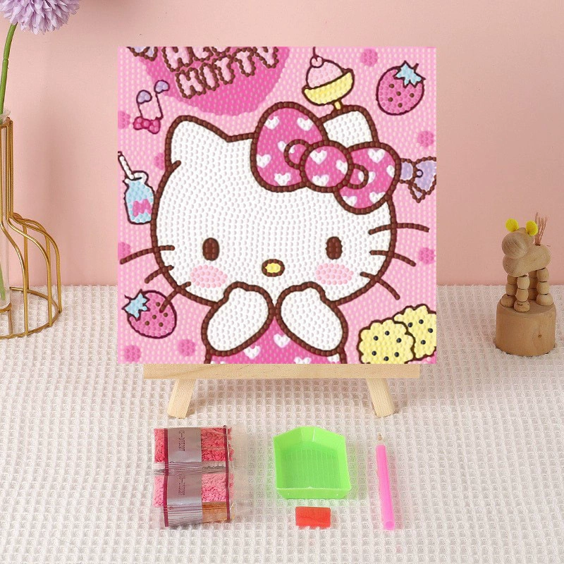 Алмазная вышивка (canvas) Genshin Impact DIY, 20×20 / 30×30, деревянная внутренняя рама и набор инструментов