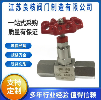 JJM8-160P压力表针型阀 304不锈钢一体式高压内螺纹针型阀 DN125