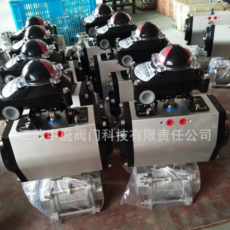 JLQ611F-16P气动丝扣软密封球阀 三片式气动球阀1000WOG 304/CF8