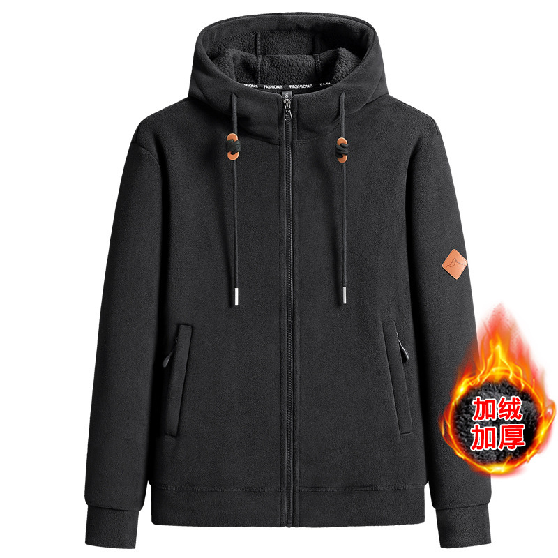 Invierno australiano fleece hombres y mujeres abrigo al aire libre engrosado cálido suéter con capucha polar fleece vivir al por mayor