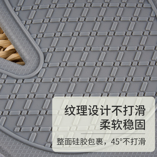 Silicone heat-insulating gloves set, anti-scalding, extended steaming oven, special thickened cotton baking, high-temperature resistant microwave oven