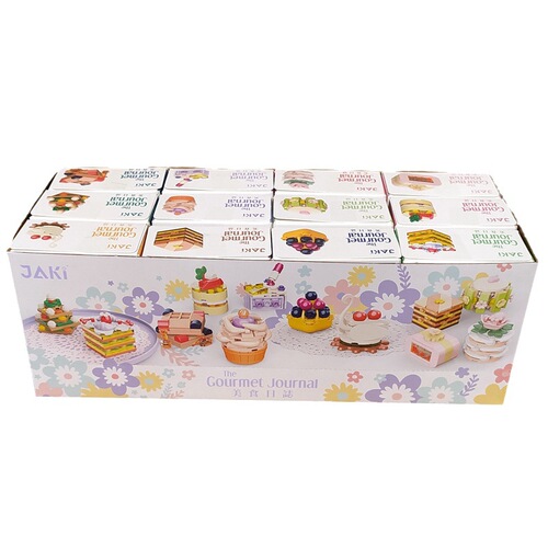 Jiaqi 5630 assembled building blocks pastry set cake blueberry tiramisu assembly model toy children's gift