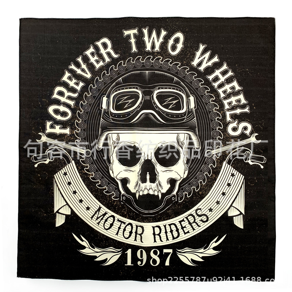 Cross-Border Square Scarf Headband Customization, Cotton Polyester Customization with Drawings and Samples, Source Factory Wholesale Bandana