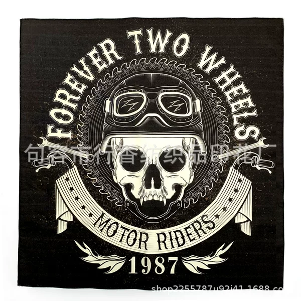 Cross-Border Square Scarf Headband Customization, Cotton Polyester Customization with Drawings and Samples, Source Factory Wholesale Bandana