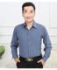 Middle-aged and Elderly Men's Long-sleeved Shirt Spring and Summer Thin Casual Loose Grandpa Shirt Old Man's Long-sleeved Top Dad's Dress