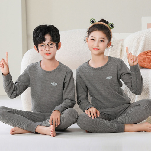 Children's thermal underwear set, boys' Degas, medium and large children's autumn clothes and long pants, girls' autumn and winter pajamas sets