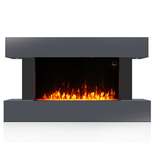 Cross-Border Simulated Flame Fireplace with Wooden Frame Stone Decorative Stove High-End Modern Fireplace Core Home Living Room Electric Fireplace