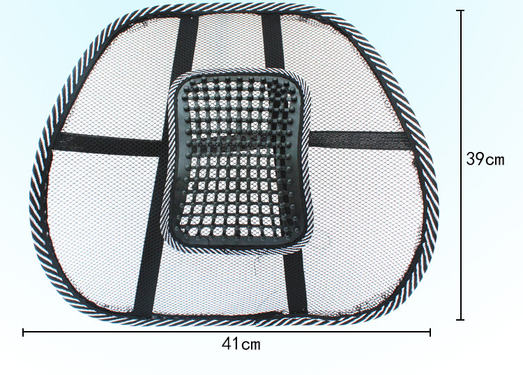 Cross-Border Direct Selling Car Lumbar Support Office Mesh Cushion Home Massage Cushion Ice Silk Backrest Breathable Massage Lumbar Cushion