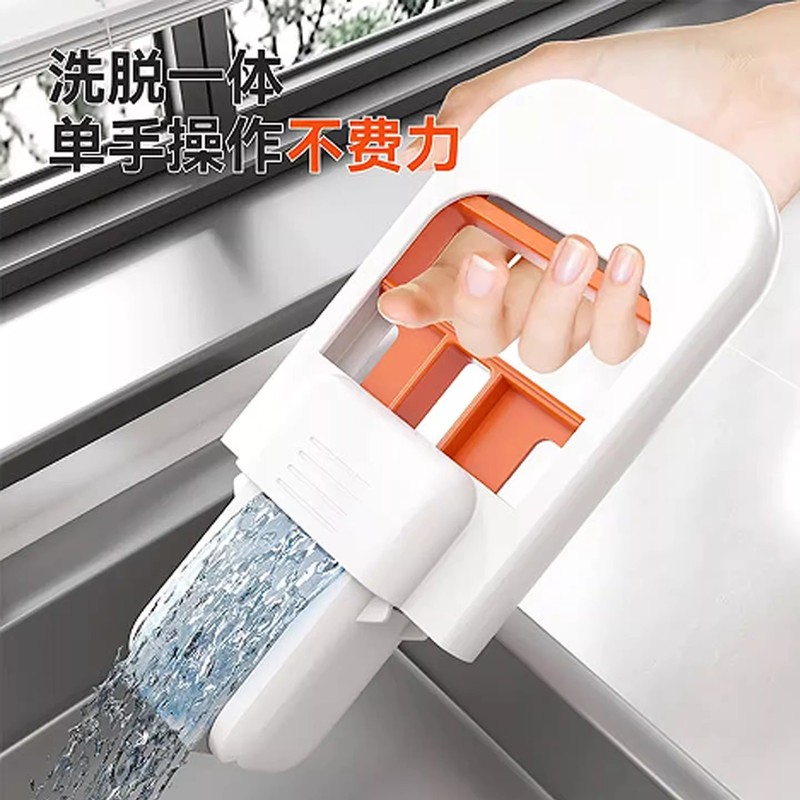 免手洗迷你桌面懒人小拖把折叠耐用新款茶几清洁餐桌擦拭胶棉拖把|undefined