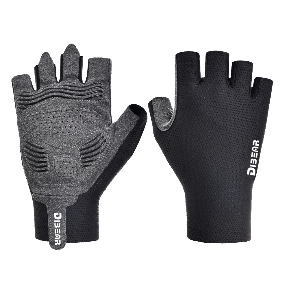 Fabricantes transfronterizos directos de verano guantes de bicicleta deportiva al aire libre bicicleta de montaña medio dedo anti-deslizante