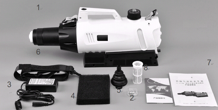 出口款电动喷雾消毒机 药物气溶胶发生器 电动灭瘟枪