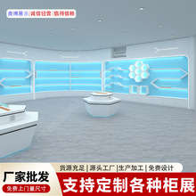 产品烤漆展示柜直播间橱窗展台鞋包展厅手办陈列柜美容化妆品展柜