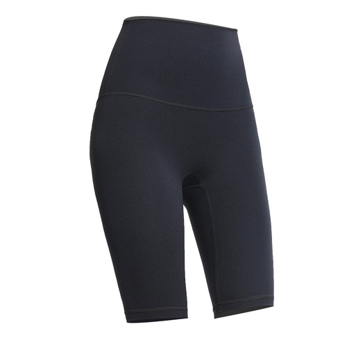 lulu cycling pants women's summer sports nude yoga pants European and American hip lifting fitness pants high waist five-point pants yoga shorts