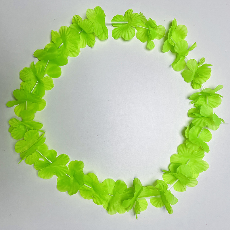 24 pares de pétalos de fiesta Hawaiian gran guirlanda hula vestir accesorios festivales collar de pétalos de color guirlanda