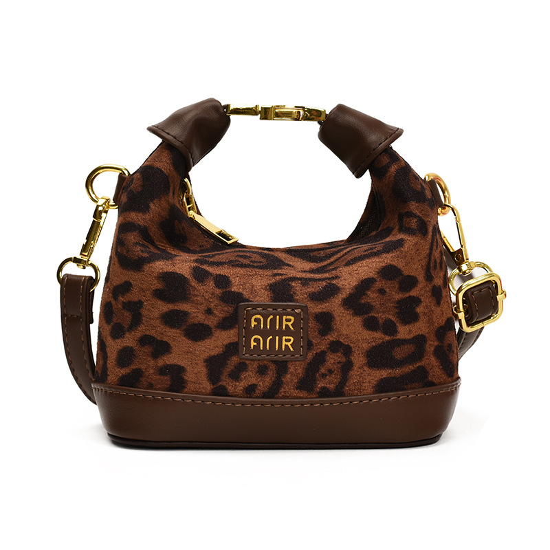 Bolso desnudo estampado de leopardo