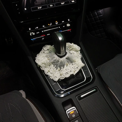 Protection for Long-Distance Use, Shoulder and | Seat belt shoulder pad - gear-handle-cover-with-pearl-lace-decoration