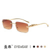 Decorations, retro sunglasses suitable for men and women, metal glasses