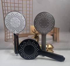 增壓花灑噴頭跨境淋浴大面板花灑五檔加壓沐浴蓮蓬頭套裝手持花灑