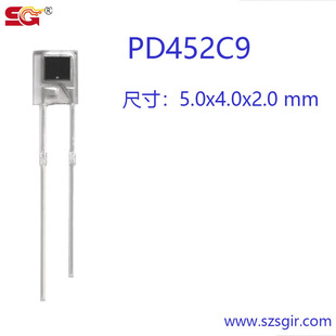 Factory Direct 2X4X5 Rectangular Photosensitive Diode Infrared Receiving Tube Pd452C9