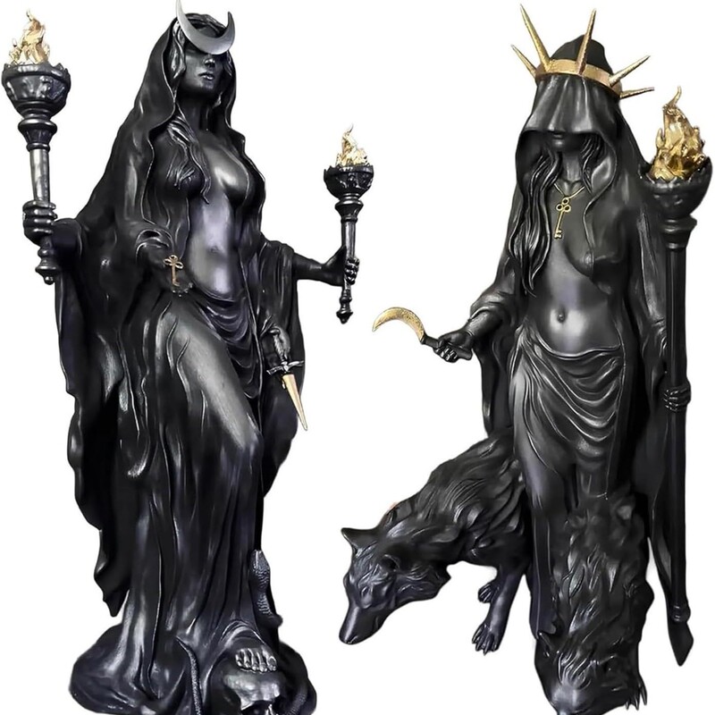 Hekate Niktipolos, The Witch of The Night魔法猎犬树脂雕像|undefined
