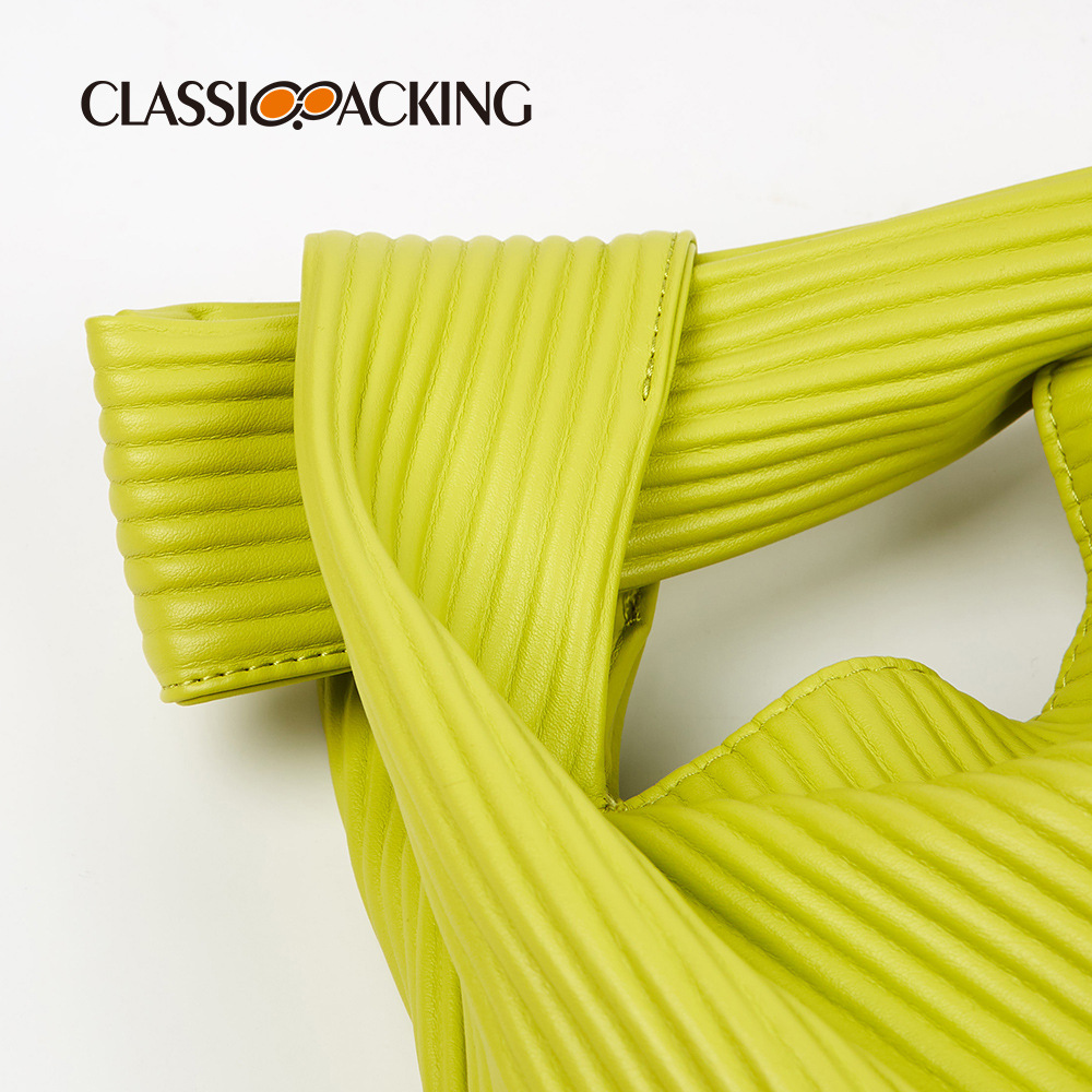 Bolsa de nube plisada portátil para mujeres 2023 verano nuevo material de PU bolso de mano japonés simple bolso de mujer logotipo imprimible