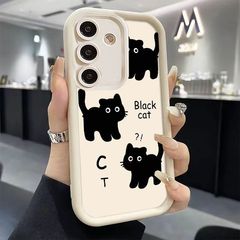 パーソナライズされた 3 匹の子猫 Samsung A55/A16 携帯電話ケース Samsung S24/ULTRA/S21/S23/ に適しています。