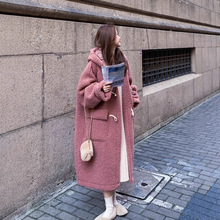 胖MM特大码300斤加绒加厚羊羔绒外套女中长款秋冬百搭宽松大衣潮2