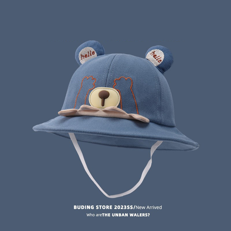 Sombreros para bebés primavera y otoño sombreros para bebés sombreros para bebés varones sombreros para bebés osos sombreros para niños al aire libre sombreros de pescadores