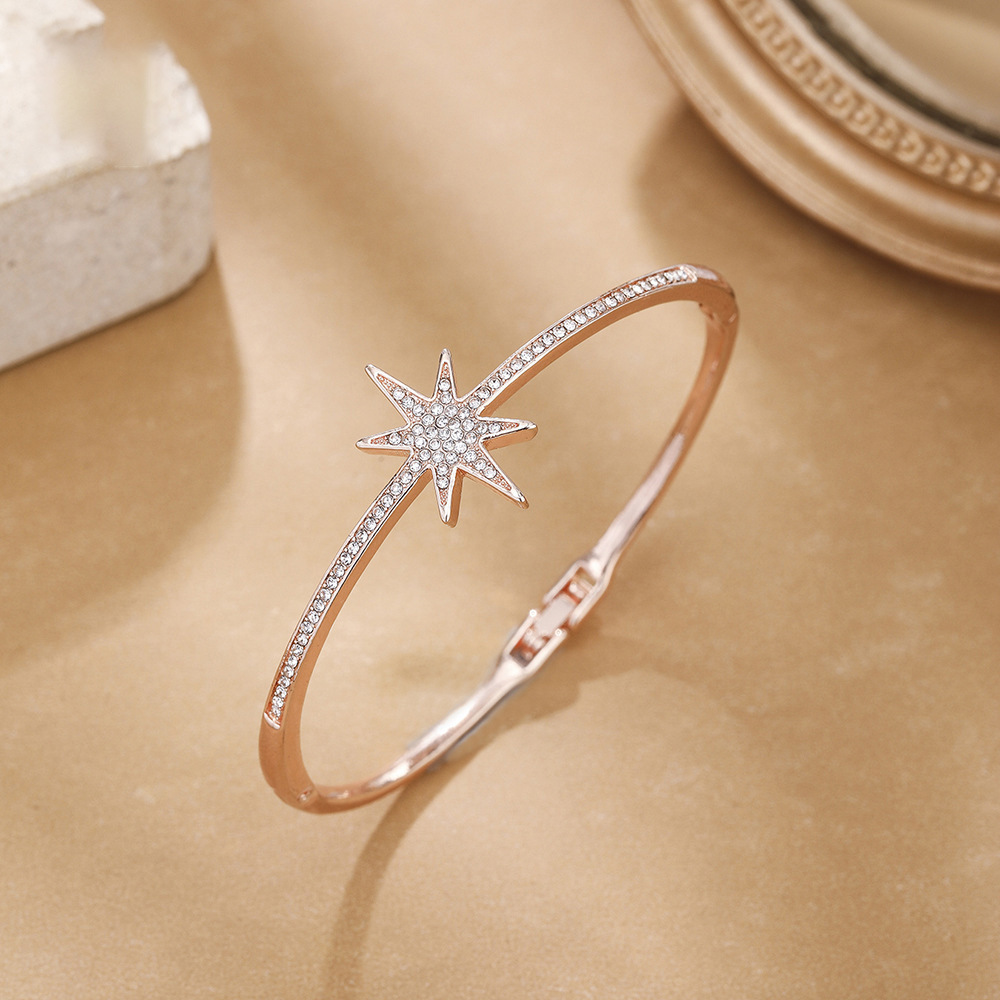 All Seasons Season Sweet Classic Style Hexagram Zinc Alloy Bangles Wholesale