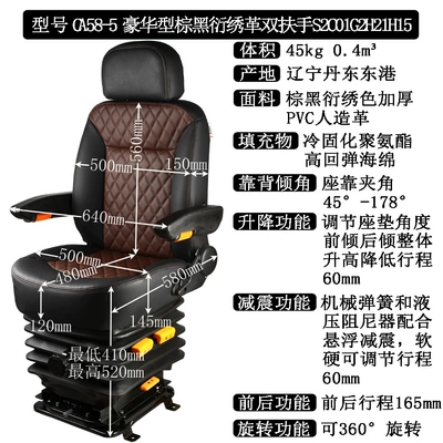 Shock-Absorbing Seats, Seats and accessories