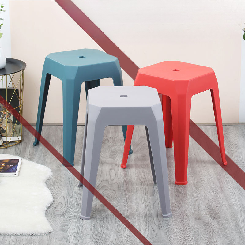 Adult stool thickened plastic cooked rubber stool high stool high…
