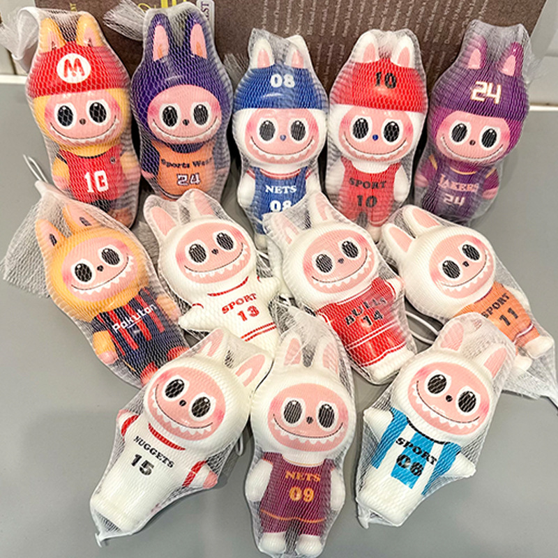 풋볼스타일 라지 사이즈 라부부 혼합모 12cm