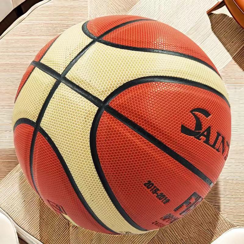 Koszykówka ze skóry naturalnej trwała piłka do sportu w hali i na zewnątrz_voghion.com