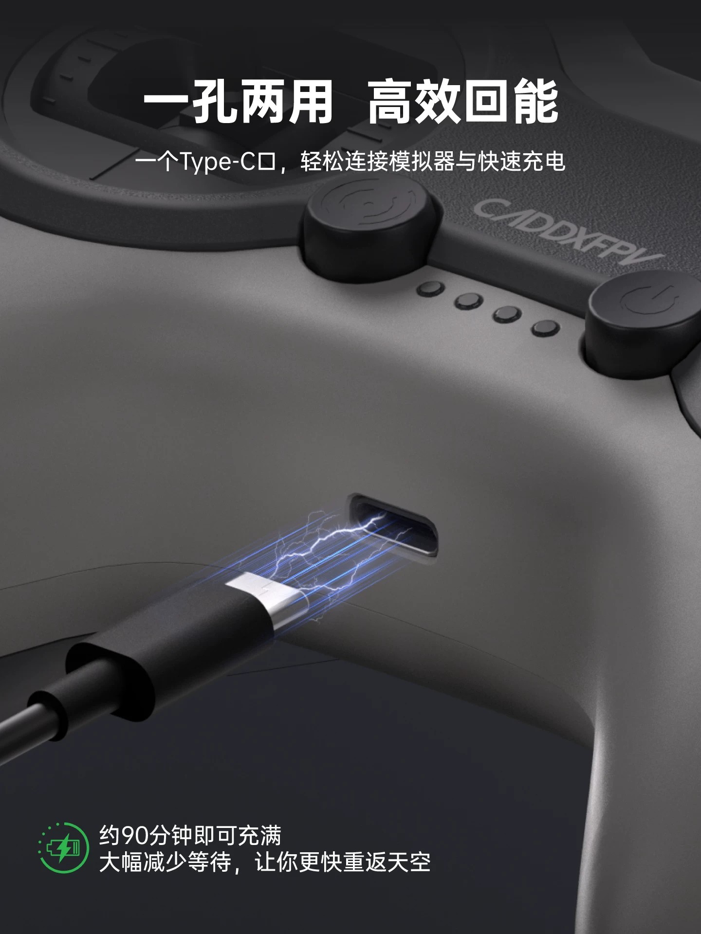 CADDXFPV FPV remote controller Alink remote controller for model aircraft DJI simulator elrs2.4g left-hand throttle