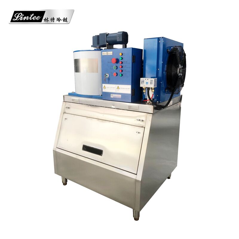 Zhongshan Linte Customized Flake Ice Machine Commercial Large Output Seafood Hot Pot Restaurant Shopping Mall Supermarket Industrial Ice Machine Large